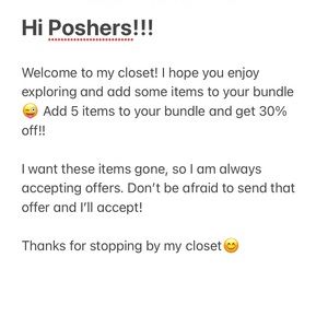 SALE‼️ Add 5 items to bundle, get 30% off‼️